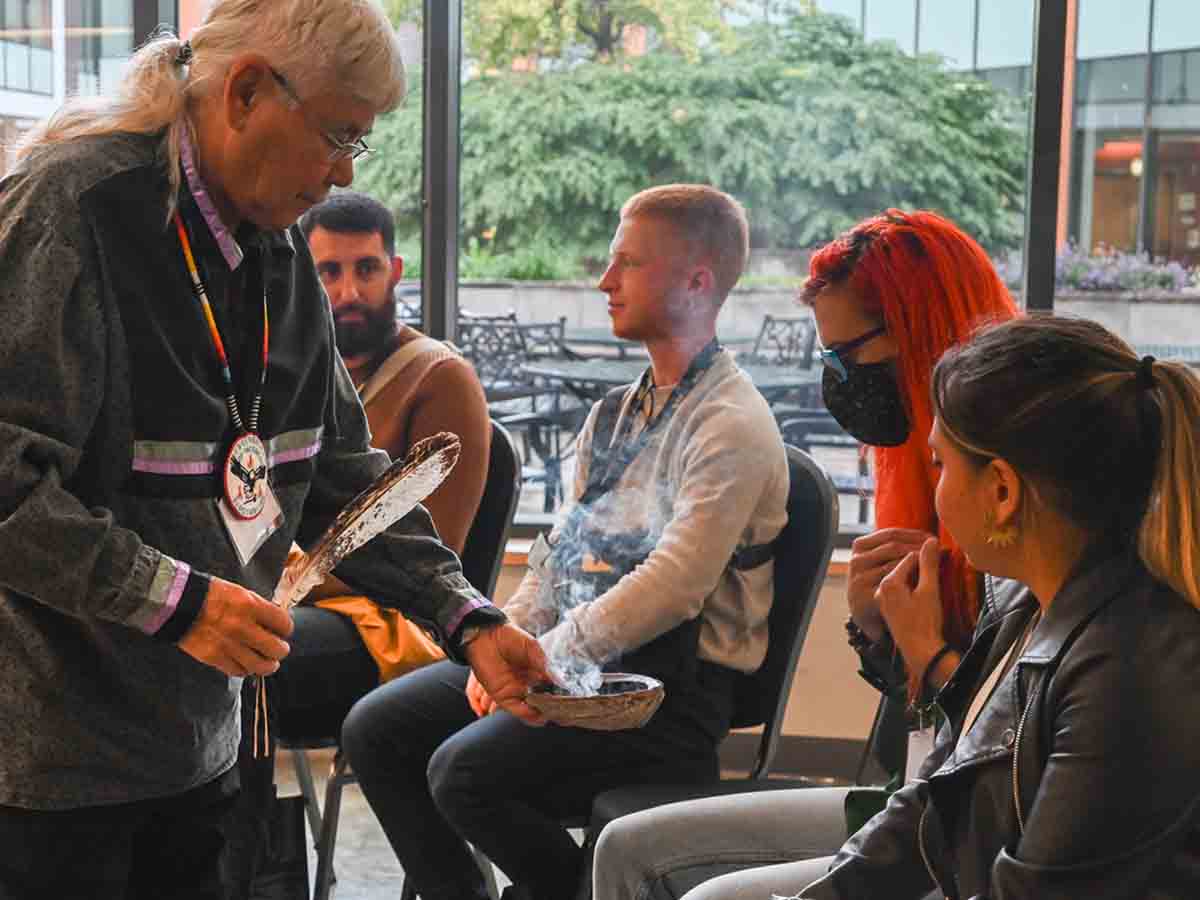 Smudging at the reconciliation in business conference 2022